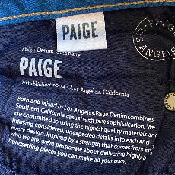 Paige Skyline Ankle Peg Denim Jeans Size 26 - Picture 4 of 6